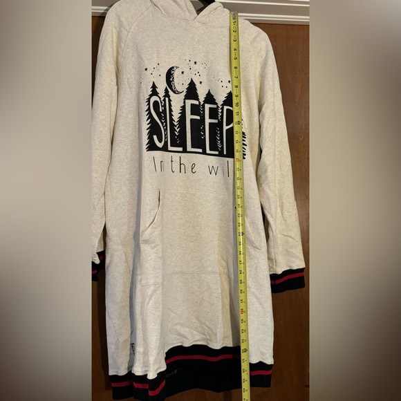 Lazy One Long Sleeve ~ Pullover Sleep Hoodie size S/M - Picture 4 of 11